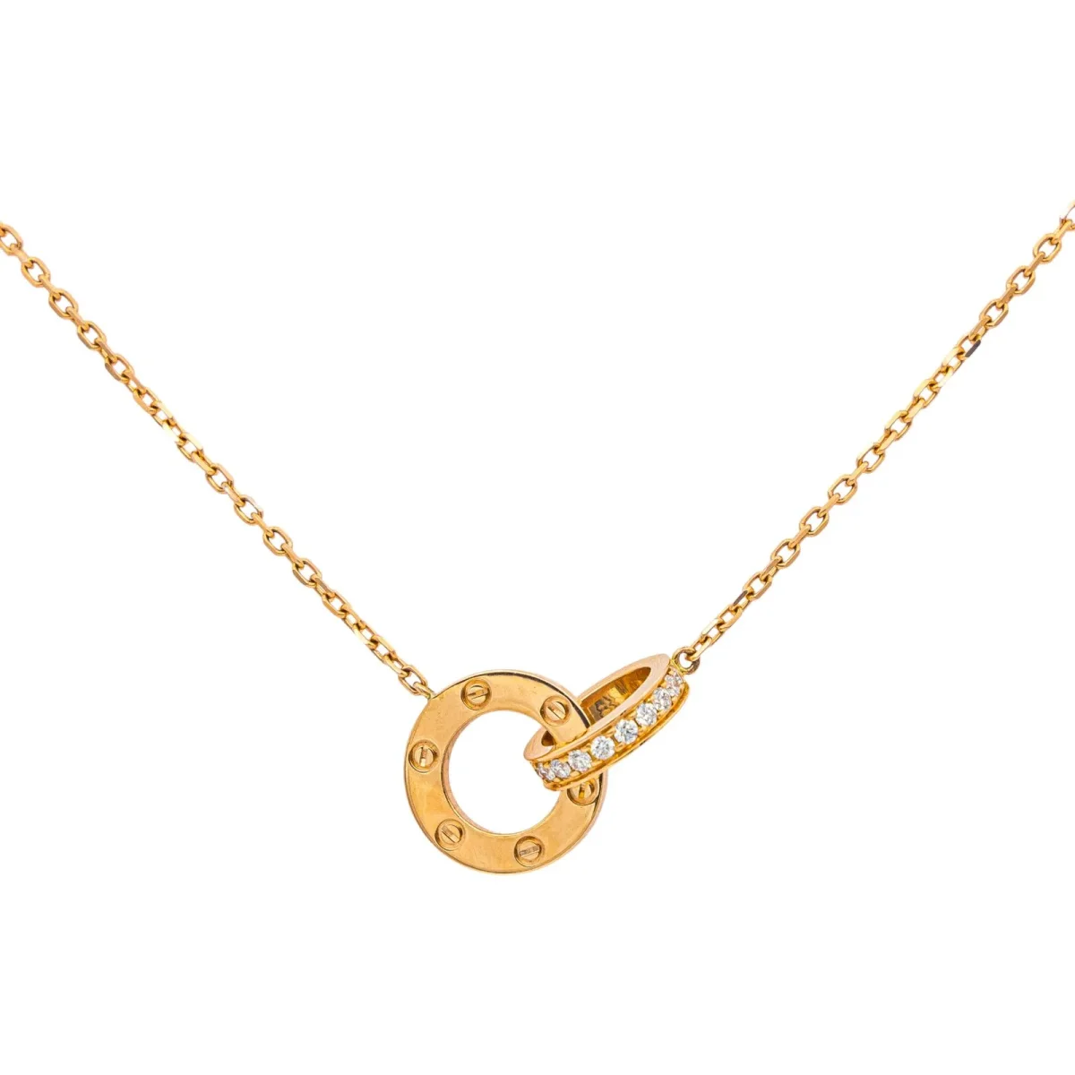 Cartier Collier Love Or rose Diamant – Image 7