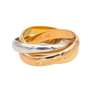 Cartier Bague Trinity Or rose, Or jaune, Or blanc