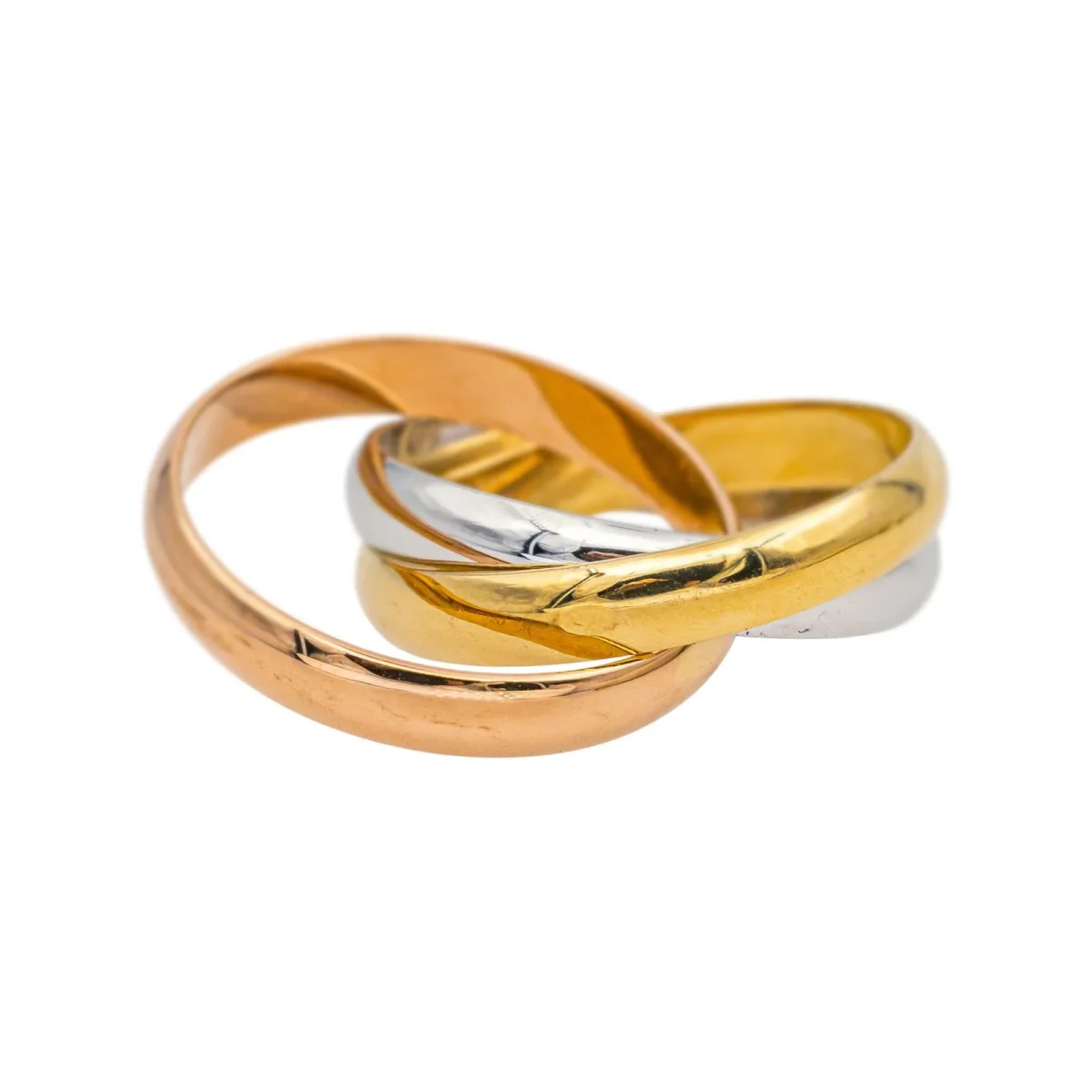 Cartier Bague Trinity Or rose, Or jaune, Or blanc – Image 4