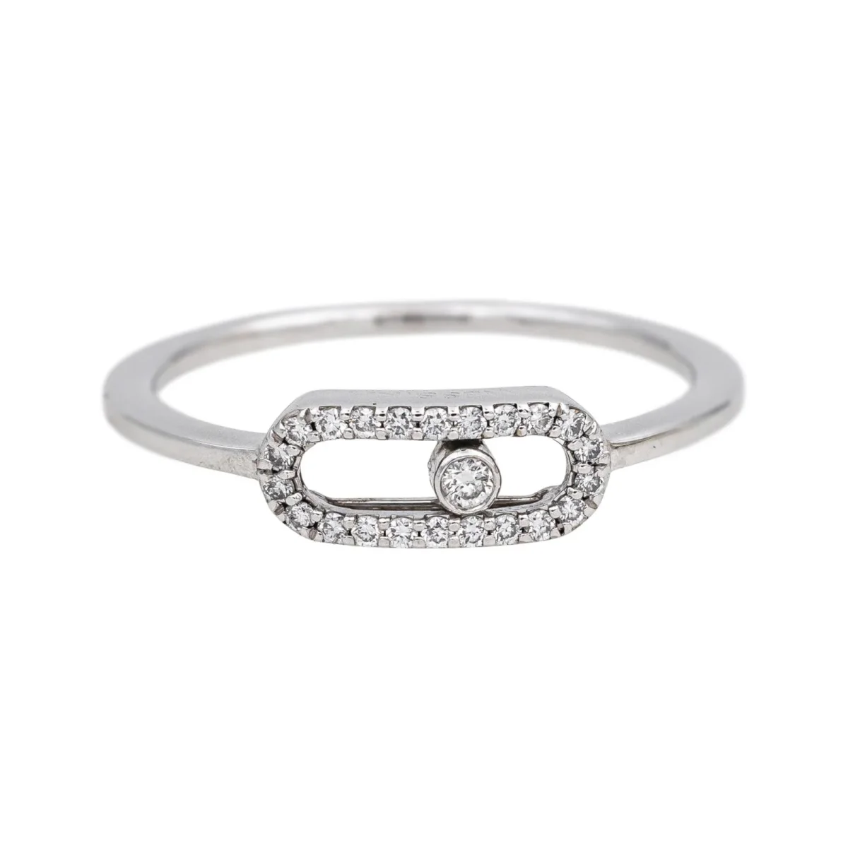 Messika Bague Move uno Or blanc Diamant – Image 2