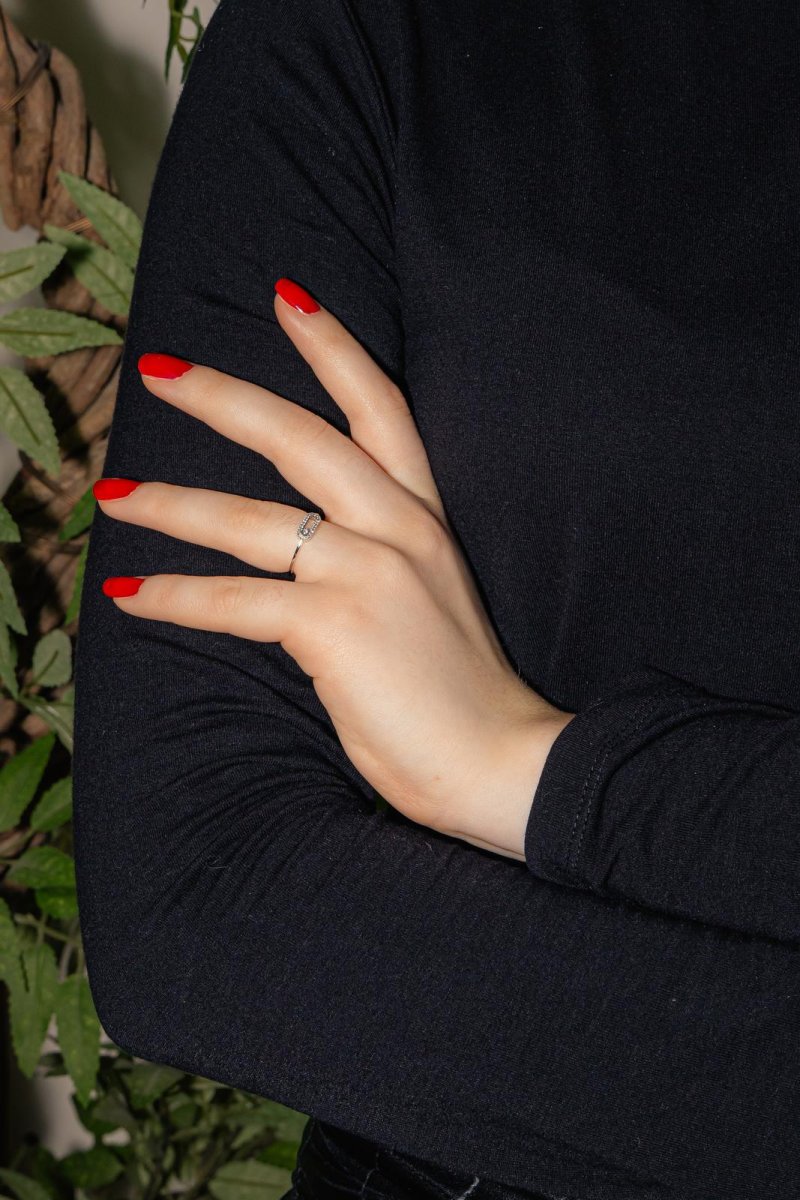 Messika Bague Move uno Or blanc Diamant – Image 3