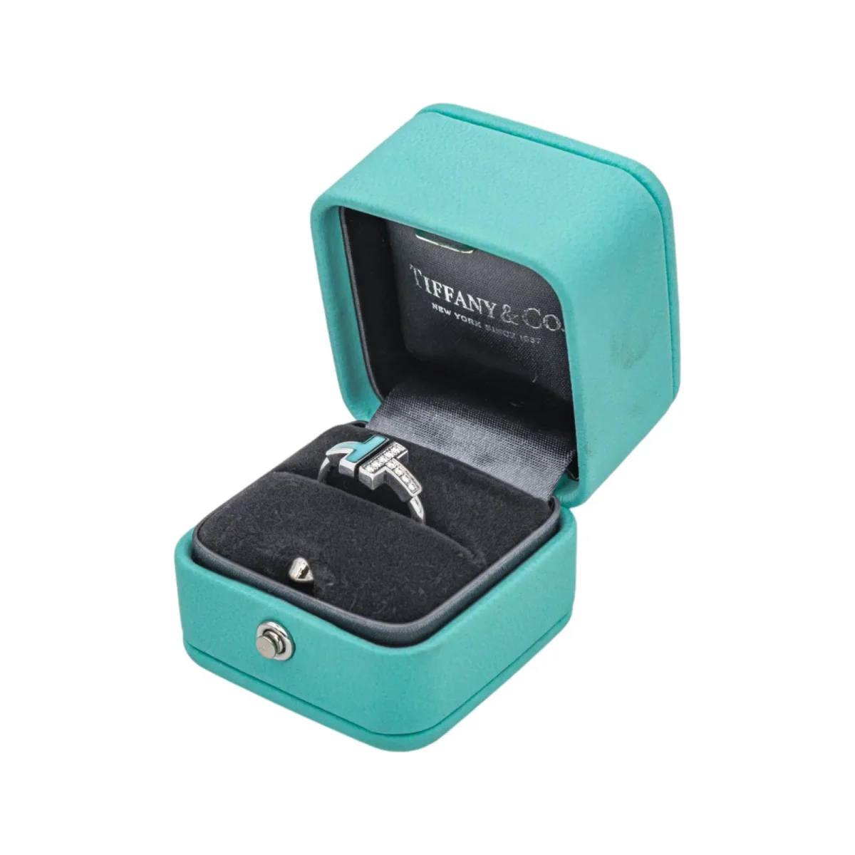 Tiffany & co Bague T Or blanc Diamant – Image 4