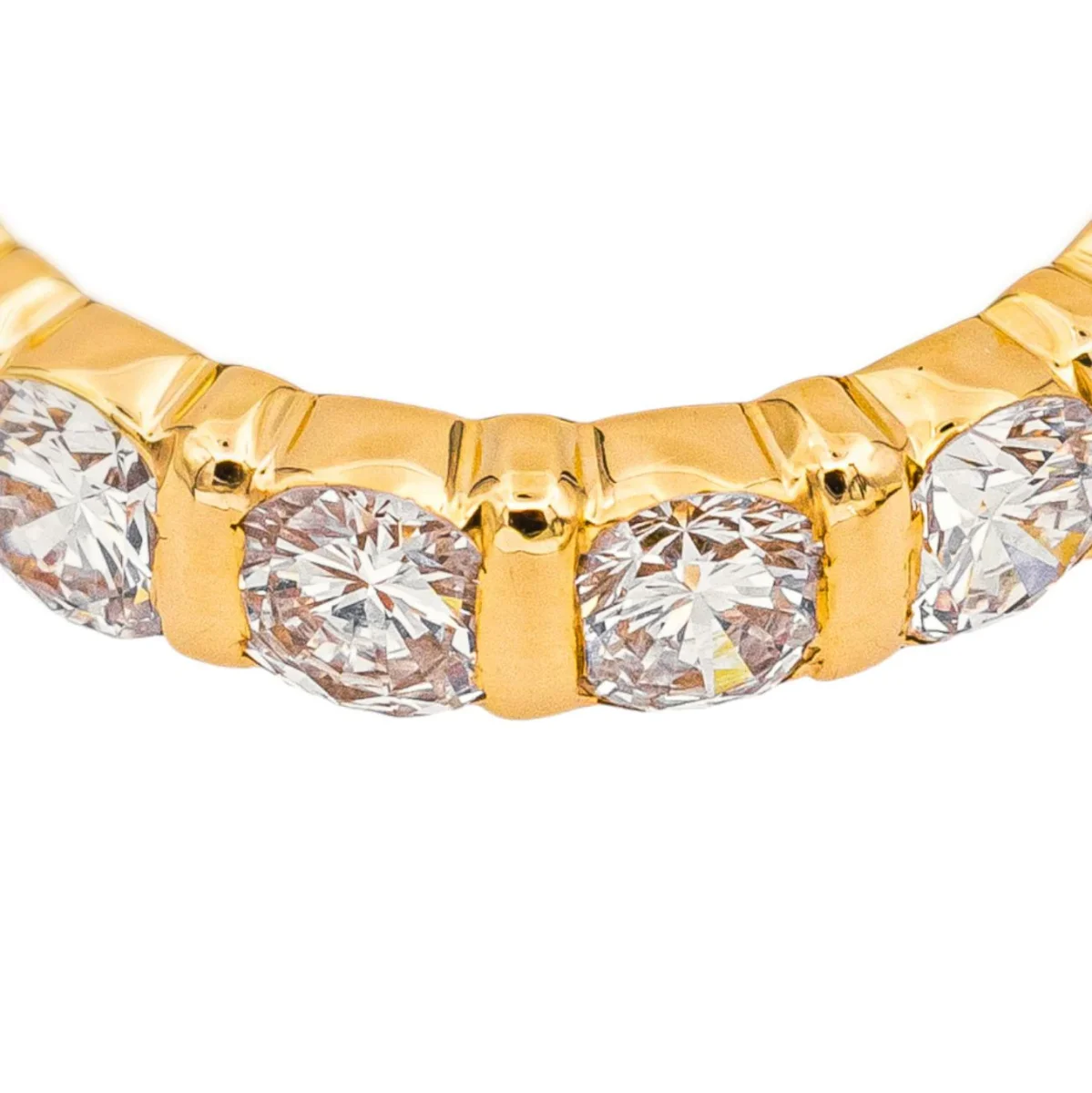 Bague Alliance américaine Or jaune Diamant – Image 6