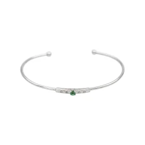 Mauboussin Bracelet Capsule d'émotions Or blanc Emeraude, Diamant