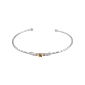 Mauboussin Bracelet Capsule d'émotions Or blanc Saphir jaune, Diamant