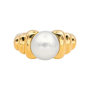 Chaumet Bague  Or jaune Perle