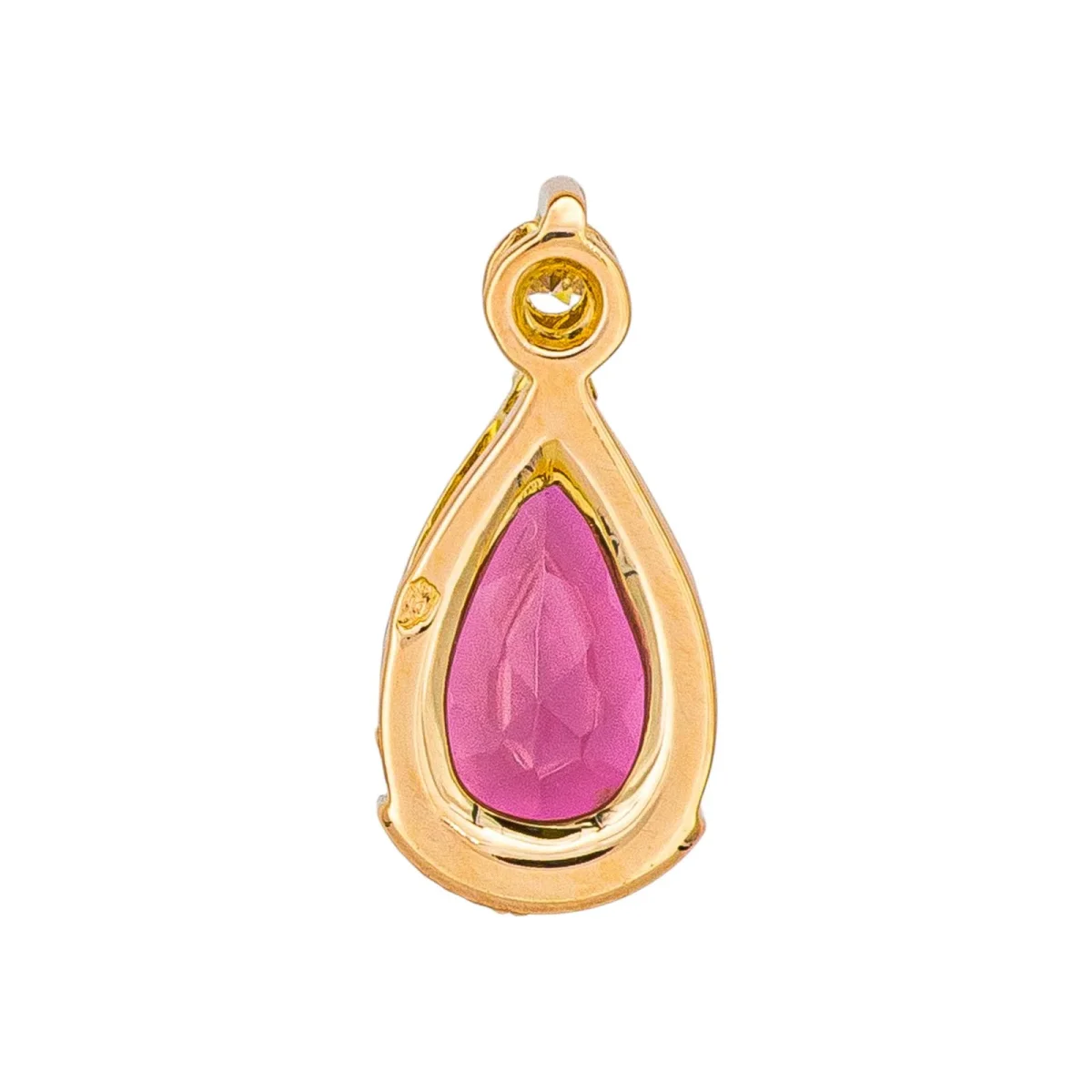 Pendentif Or rose Tourmaline, Diamant – Image 5