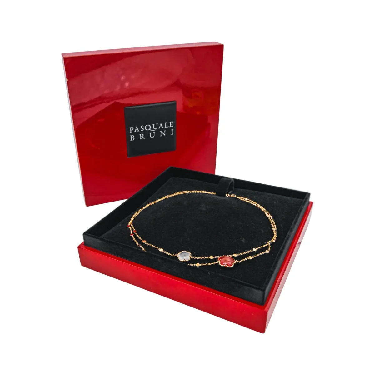 Pasquale bruni Collier Sautoir Bon ton Or rose Cornaline, Quartz laiteux – Image 4