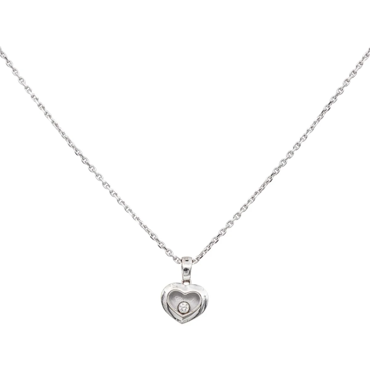 Chopard Collier Or blanc Diamant