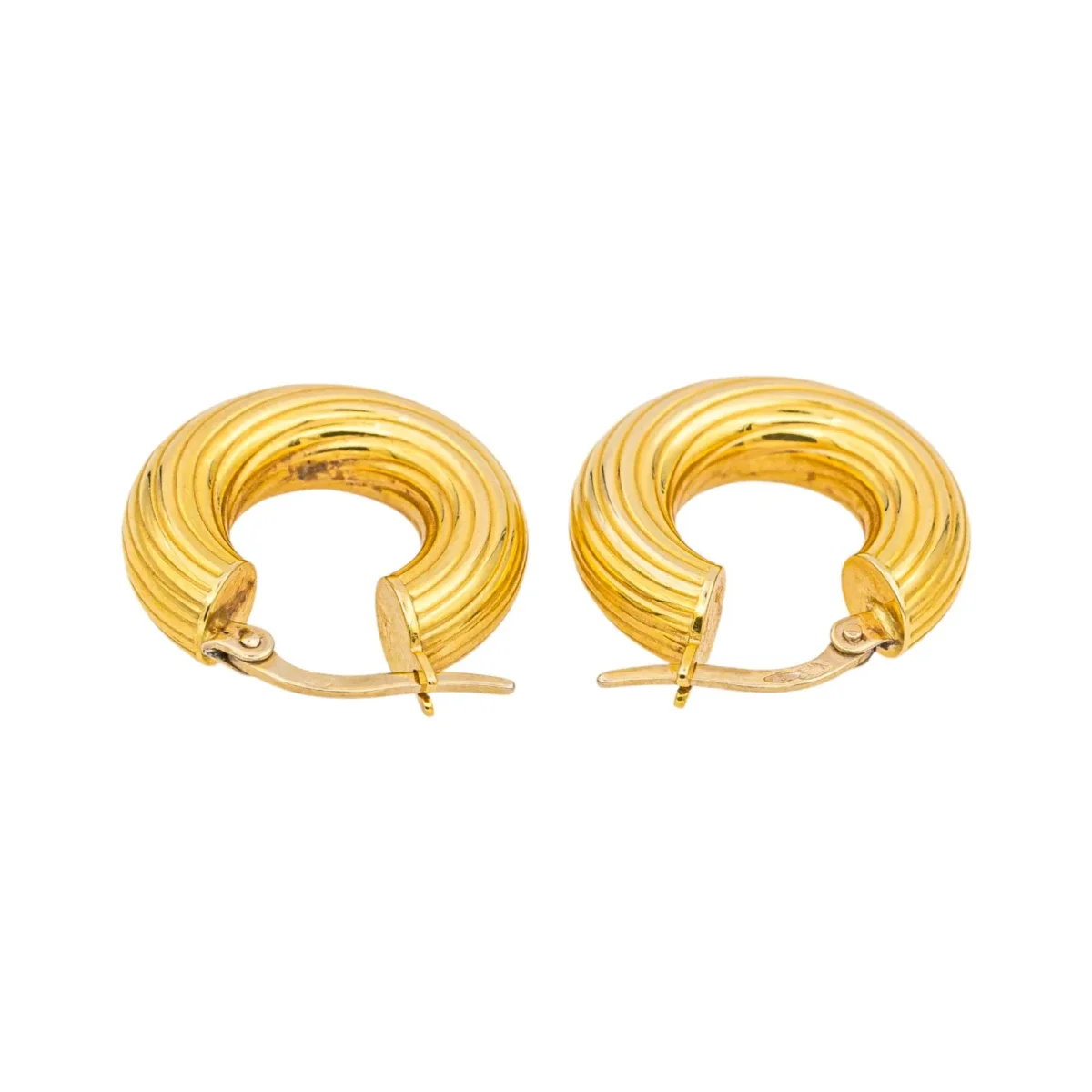 Boucles d'oreilles Créoles Or jaune – Image 7