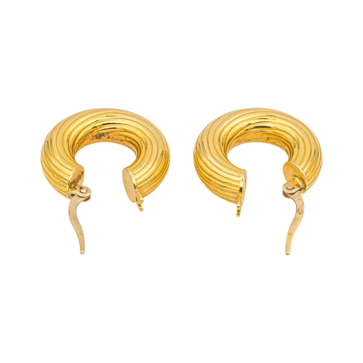 Boucles d'oreilles Créoles Or jaune – Image 8