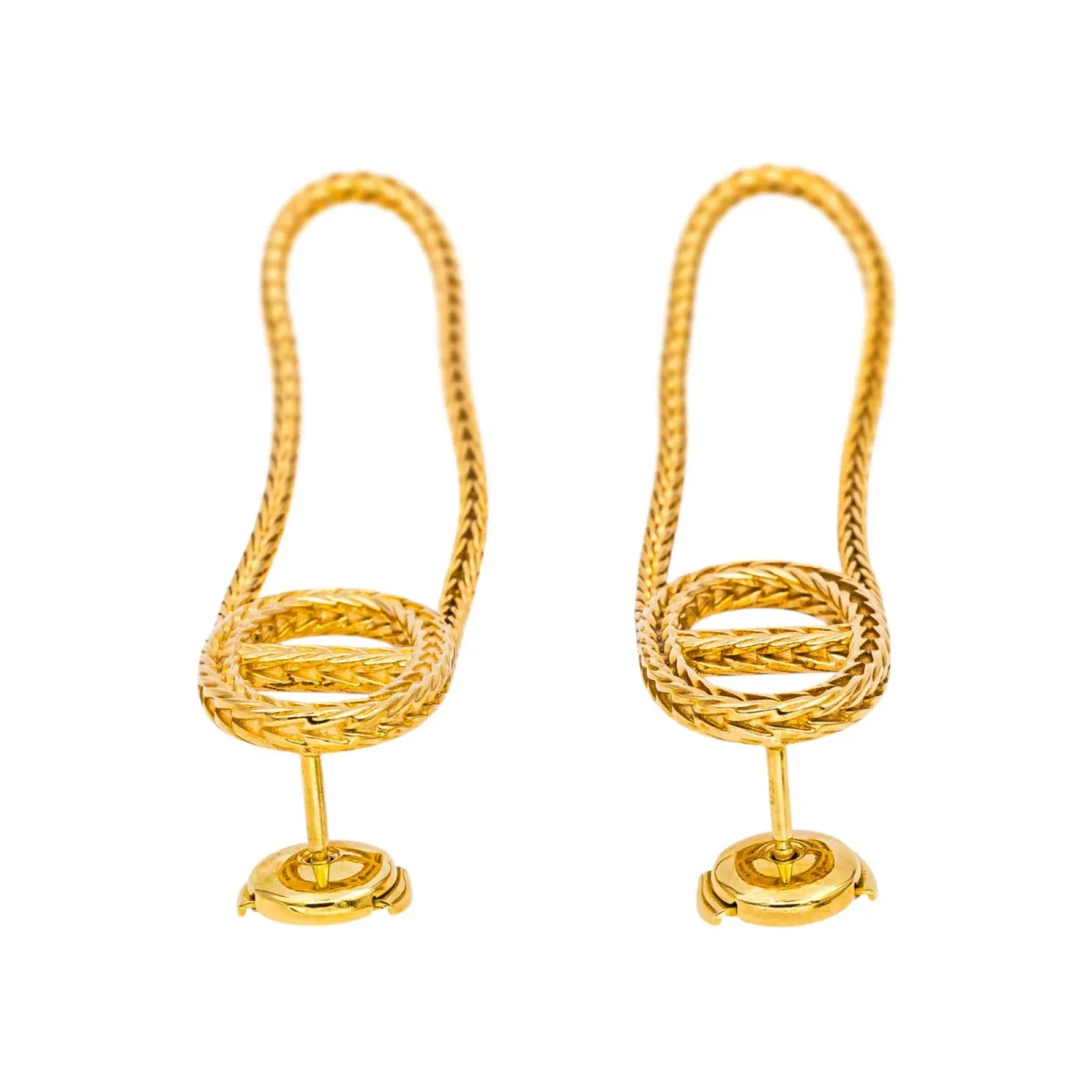 Hermès Boucles d'oreilles Pendantes Chaîne d'ancre Or jaune – Image 8