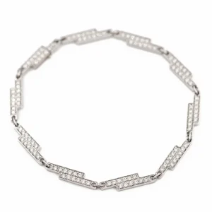 Dinh van Bracelet Seventies Or blanc Diamant