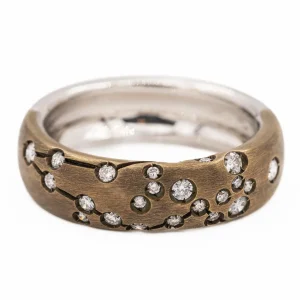 Repossi Bague Astrale Or noir Diamant