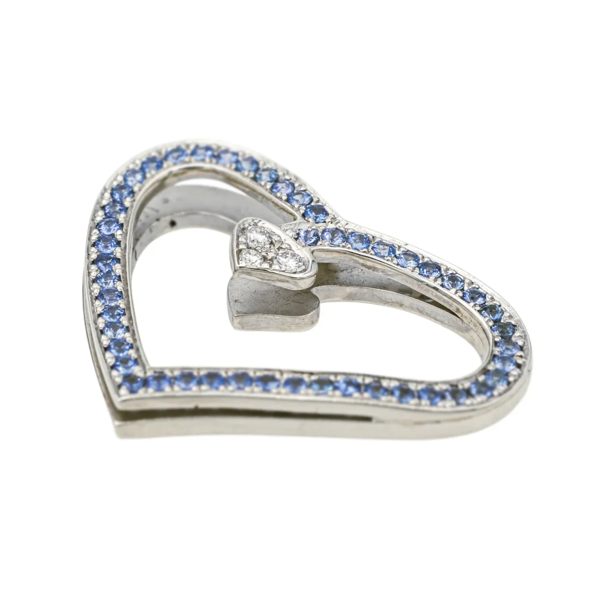 Van der bauwede Pendentif Argent Diamant, Saphir – Image 3