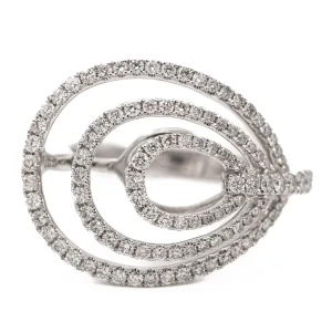 Djula Bague  Or blanc Diamant