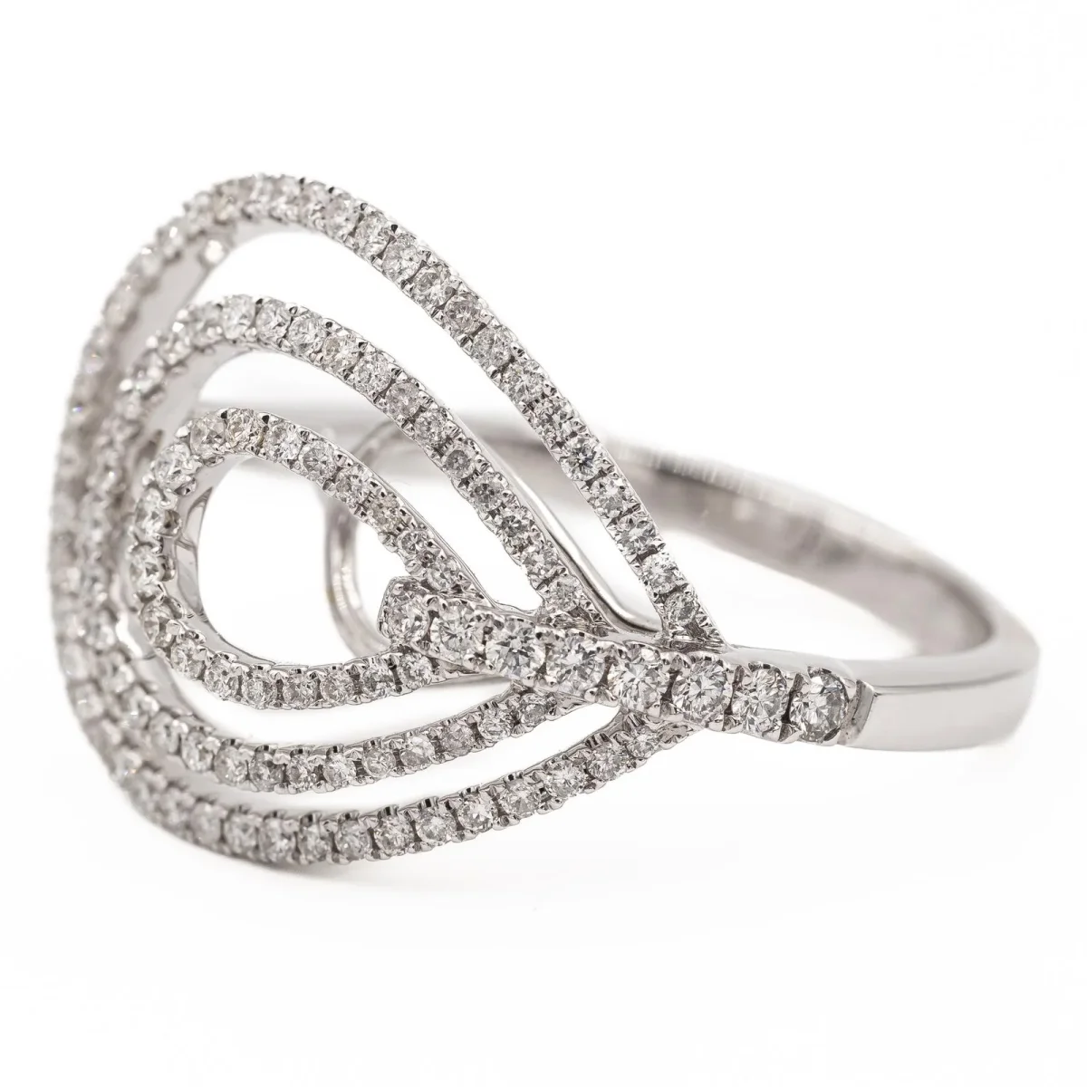 Djula Bague Or blanc Diamant – Image 4
