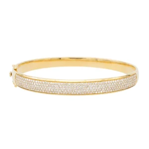 Bracelet Jonc Or jaune Diamant