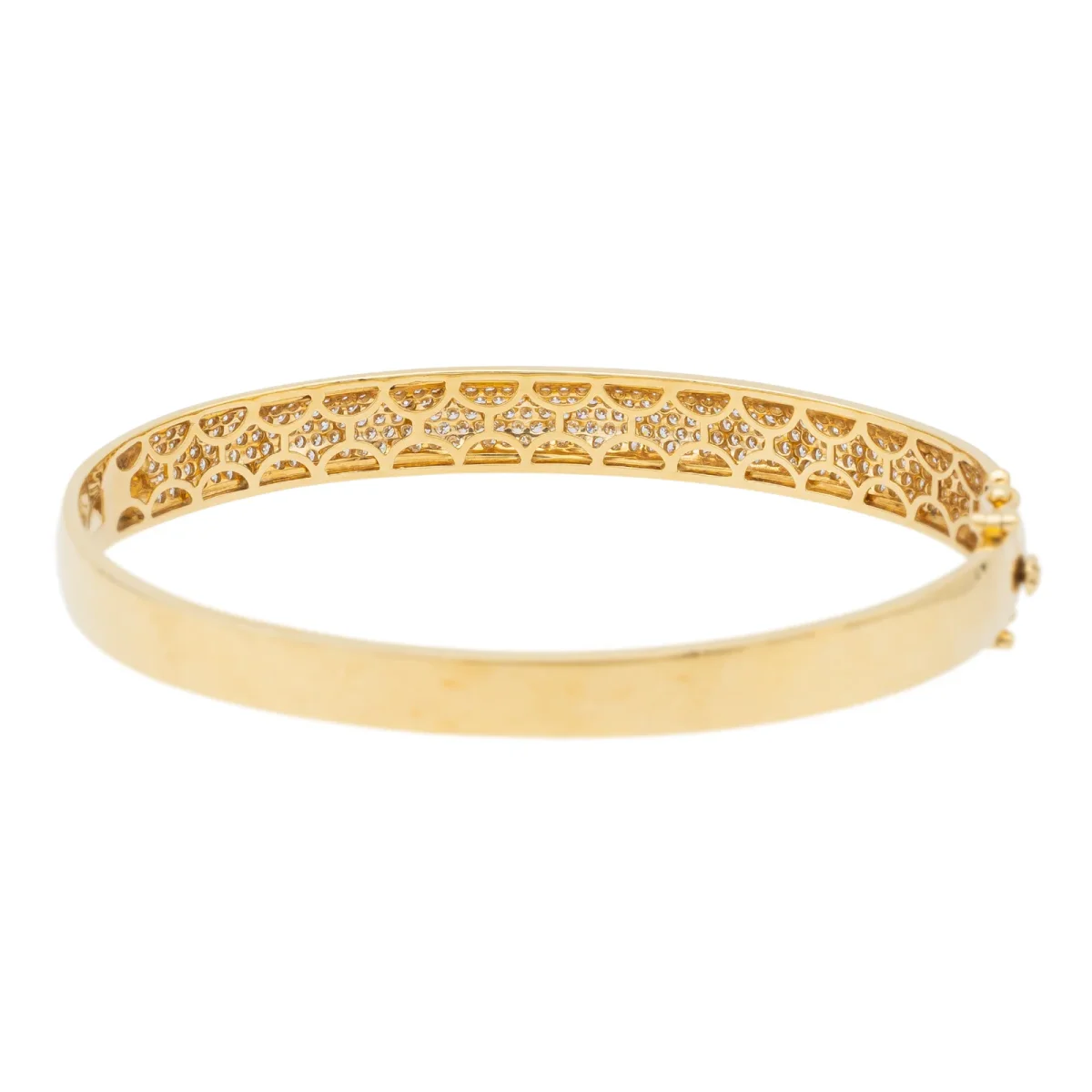 Bracelet Jonc Or jaune Diamant – Image 5