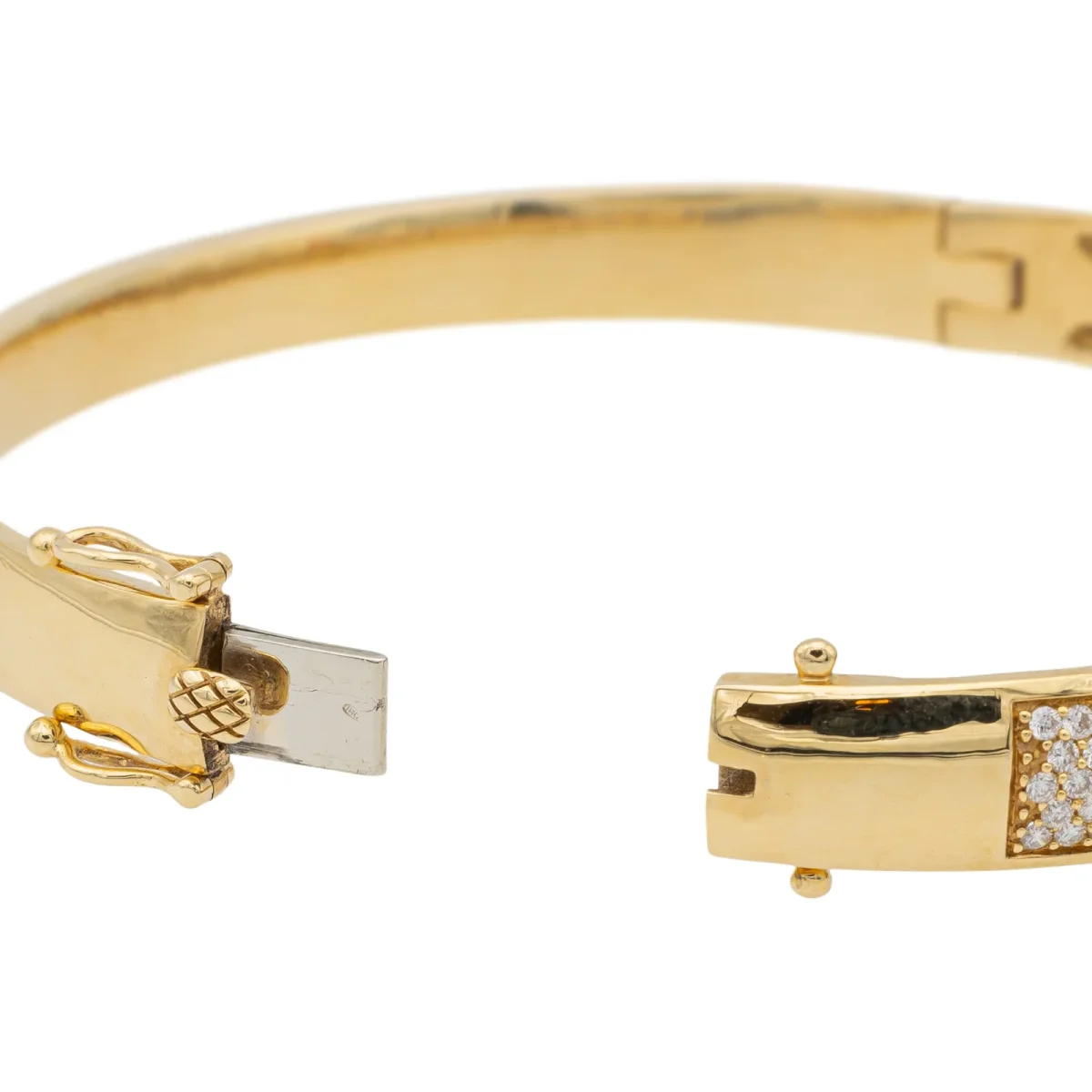 Bracelet Jonc Or jaune Diamant – Image 8