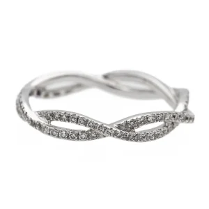 Etername Bague Entrelacs Or blanc Diamant