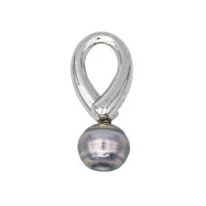 Pendentif Or blanc Perle