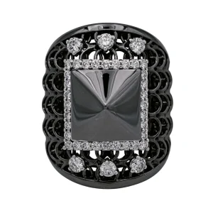 Bague Or noir Diamant