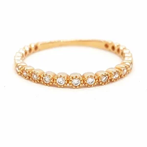 Bague Alliance Or rose Diamant