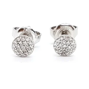Boucles d'oreilles Or blanc Diamant