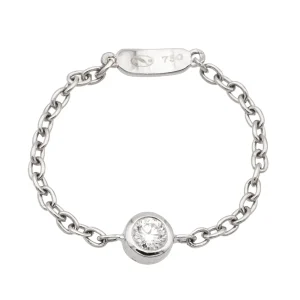 Bague Chaînette Or blanc Diamant