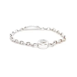 Bague Chaînette Or blanc Diamant