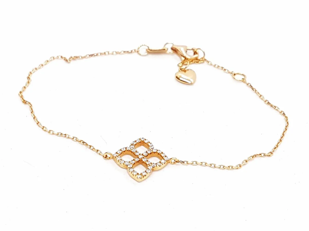 Bracelet Dentelle Or rose Diamant – Image 2