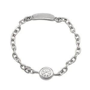 Bague Chaînette Or blanc Diamant