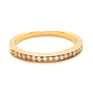 Bague Alliance Or rose Diamant