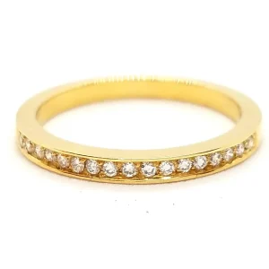 Bague Alliance Or jaune Diamant