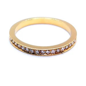 Bague Alliance Or jaune Diamant