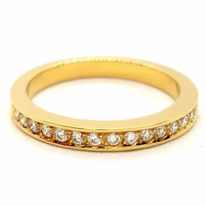 Bague Alliance Or jaune Diamant