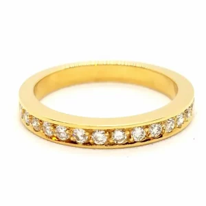 Bague Alliance Or jaune Diamant