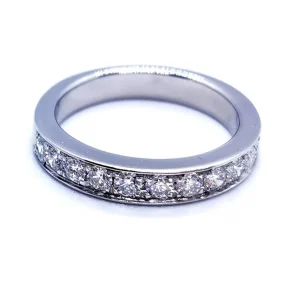 Bague Alliance Or blanc Diamant