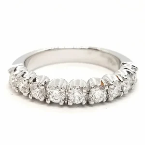 Bague Alliance Or blanc Diamant