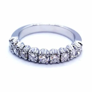 Bague Alliance Or blanc Diamant