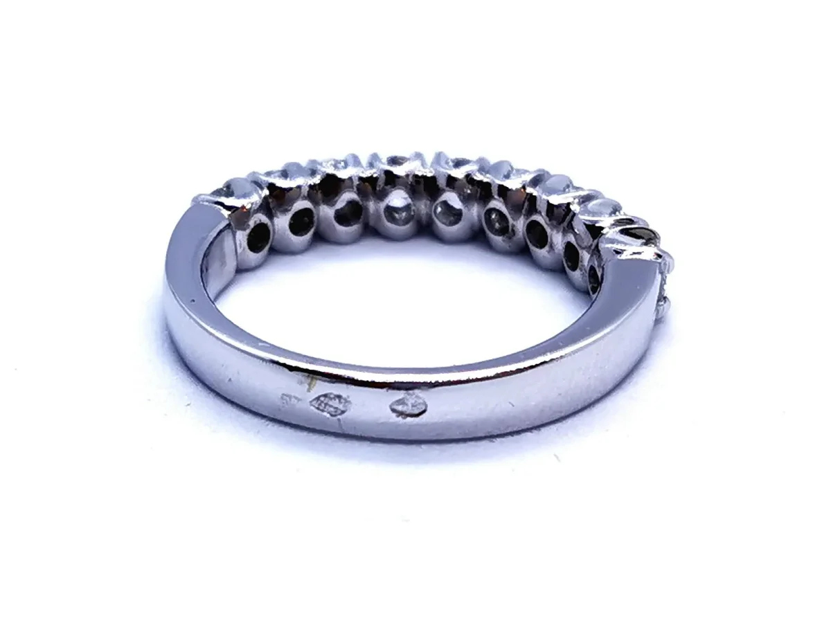 Bague Alliance Or blanc Diamant – Image 5