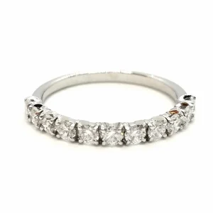 Bague Alliance Or blanc Diamant