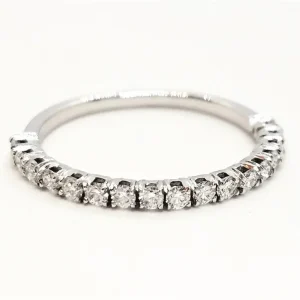 Bague Alliance Or blanc Diamant