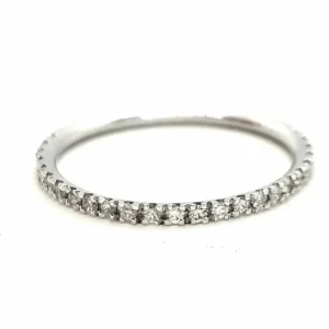 Bague Alliance Or blanc Diamant