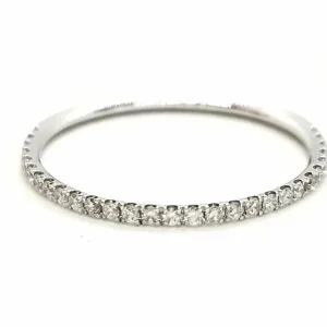 Bague Alliance Or blanc Diamant