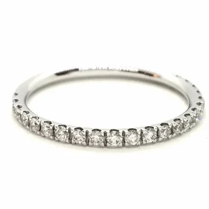 Bague Alliance Or blanc Diamant