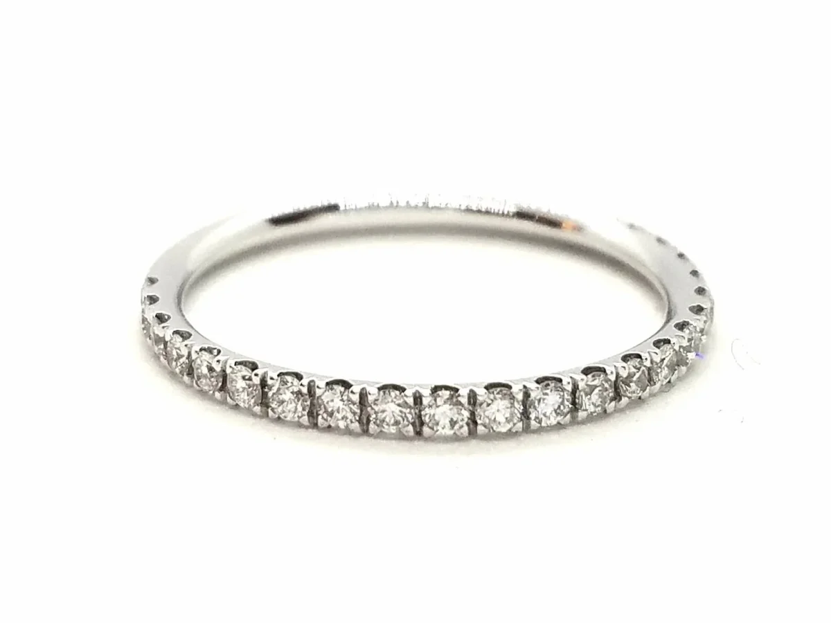 Bague Alliance Or blanc Diamant