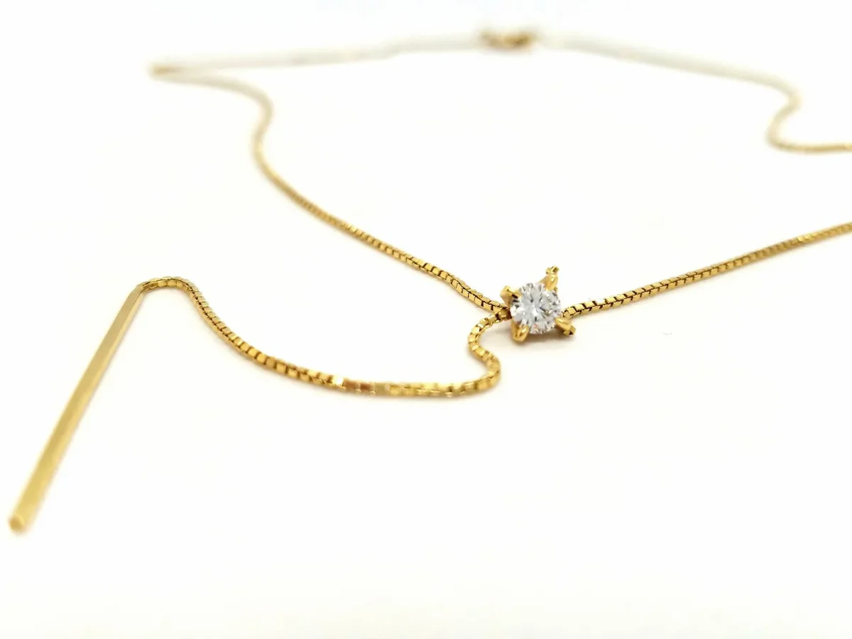 Collier Or jaune Diamant – Image 2