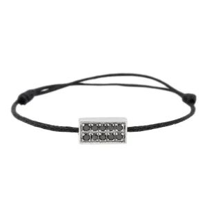 Bracelet Cordon Or blanc Diamant